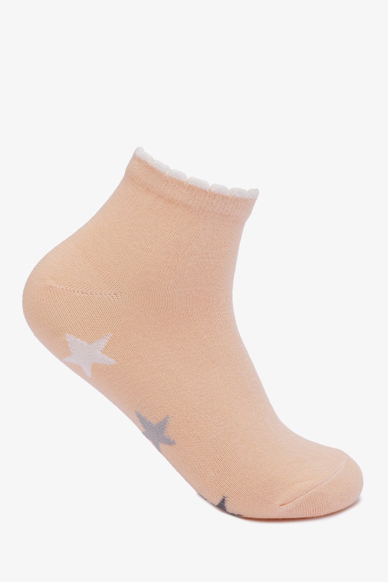 Carina Star Print Socks - 2 Pairs - Image 2
